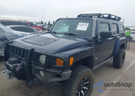 2007 Hummer H3 Suv z USA, uszkodzony, nr VIN 5GTDN13E378107306